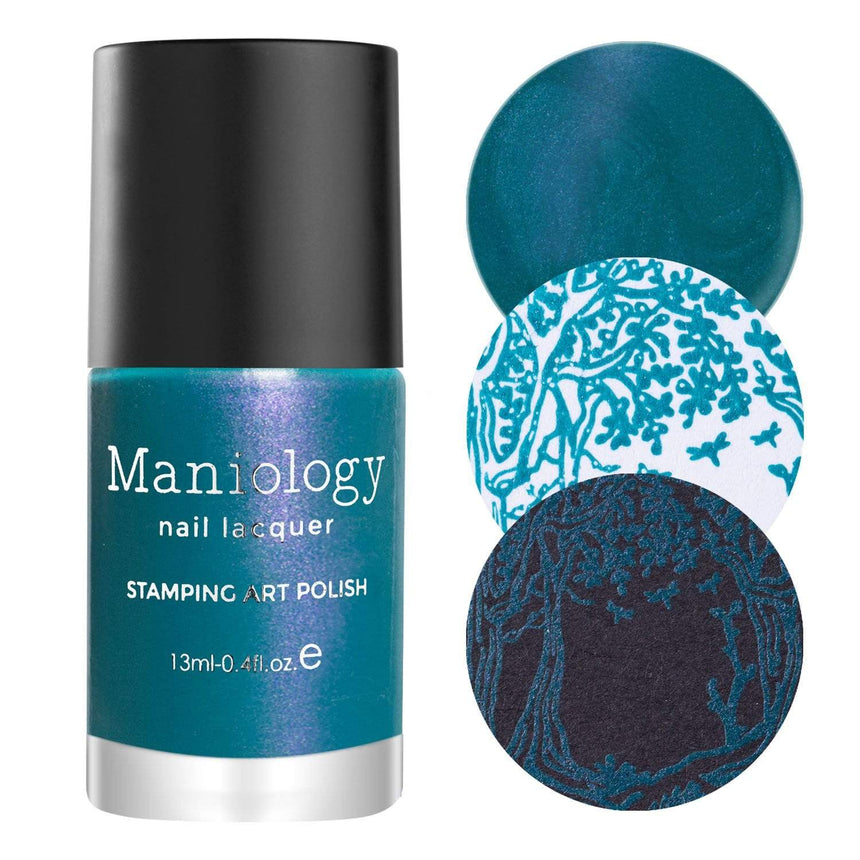 Whimsy (B414) - Pearl Teal Stamping Polish