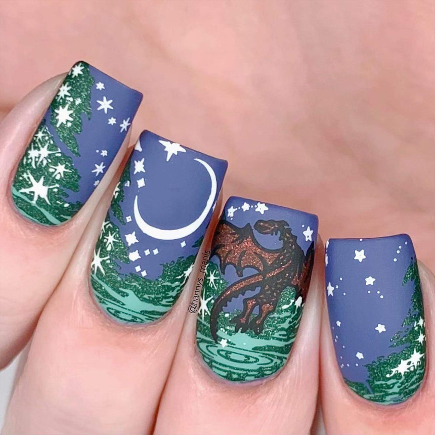 Whimsy (B414) - Pearl Teal Stamping Polish