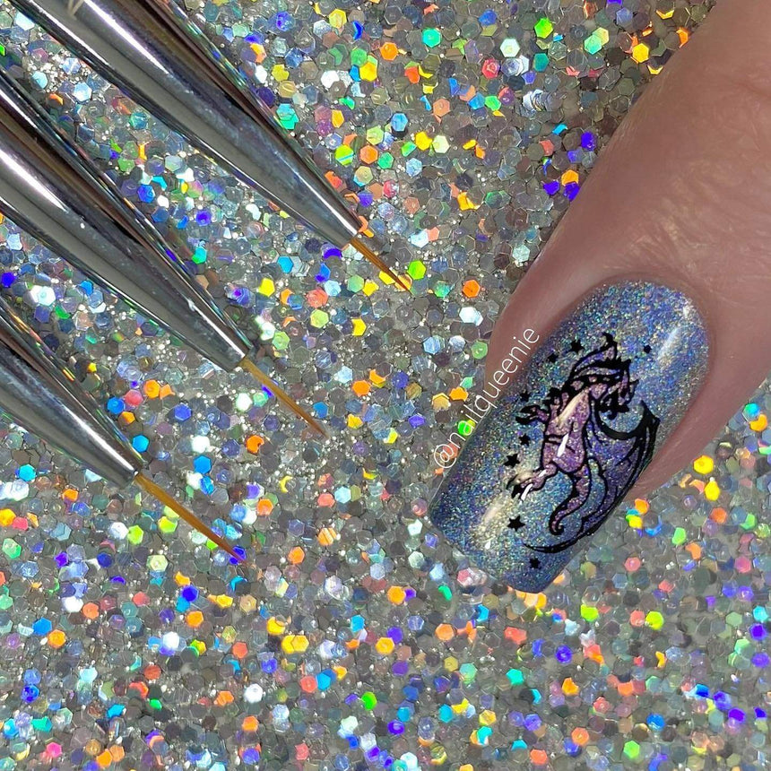 Whimsy (B414) - Pearl Teal Stamping Polish