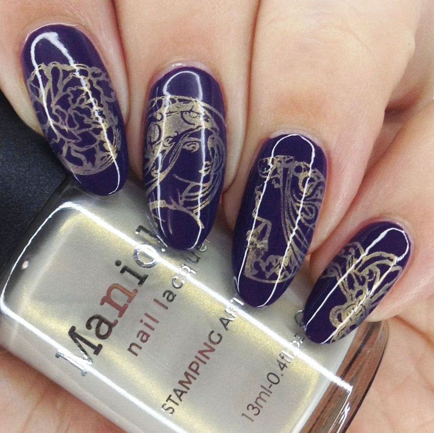 Renaissance (B420) - Pearly Metallic Gold Stamping Polish