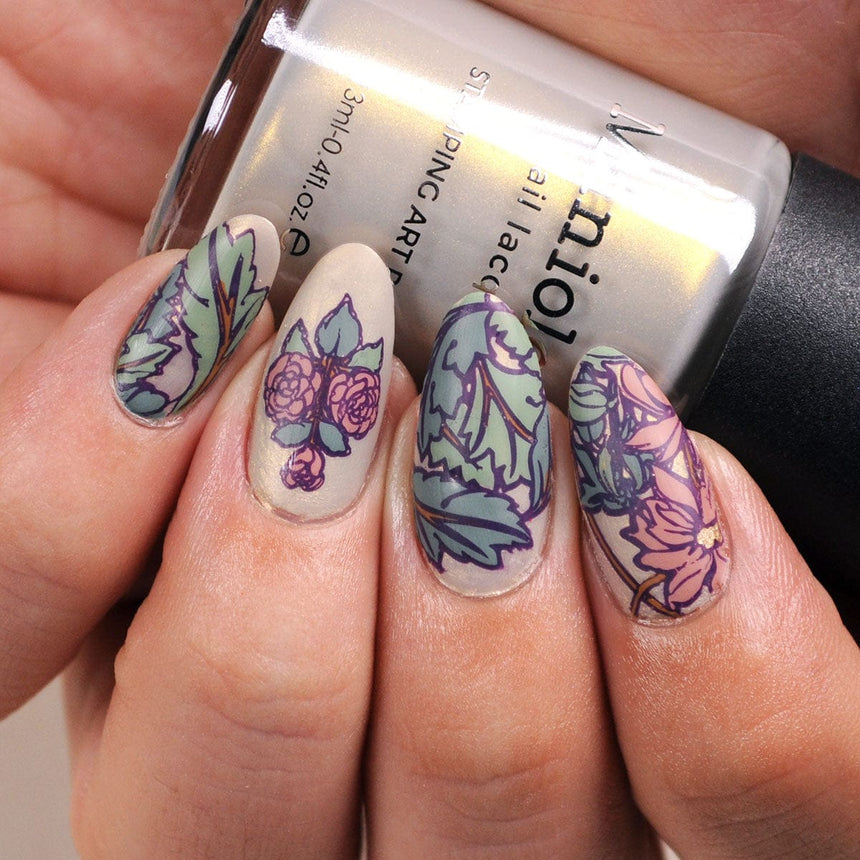 Renaissance (B420) - Pearly Metallic Gold Stamping Polish