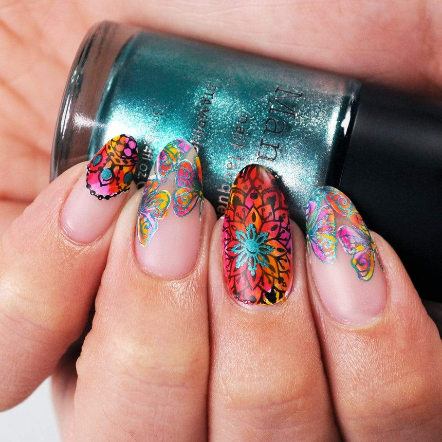 Prana (B397) - Metallic Teal Stamping Polish