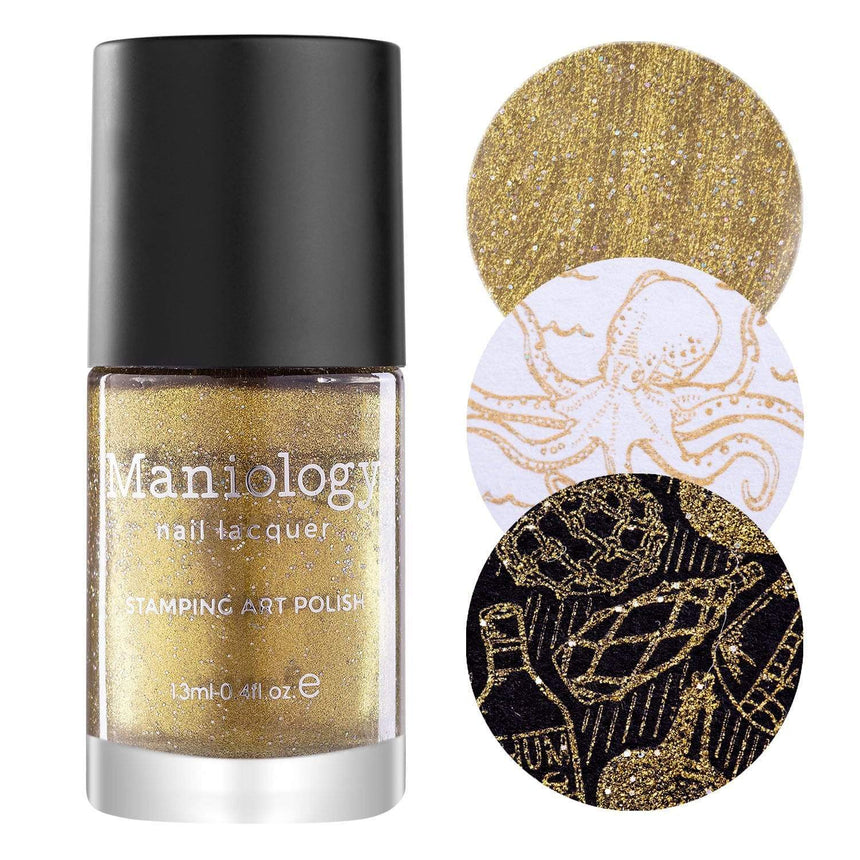 Lost Gold (B374) - Metallic Gold Stamping Polish