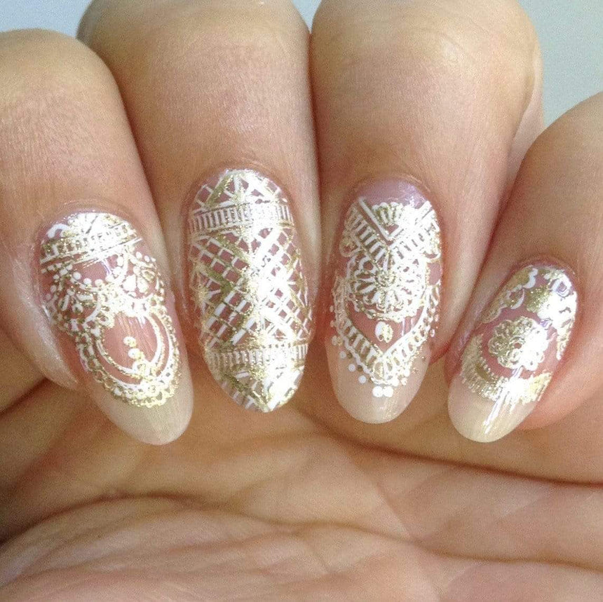 Gold Rush (B333) - Metallic Champagne Gold Stamping Polish