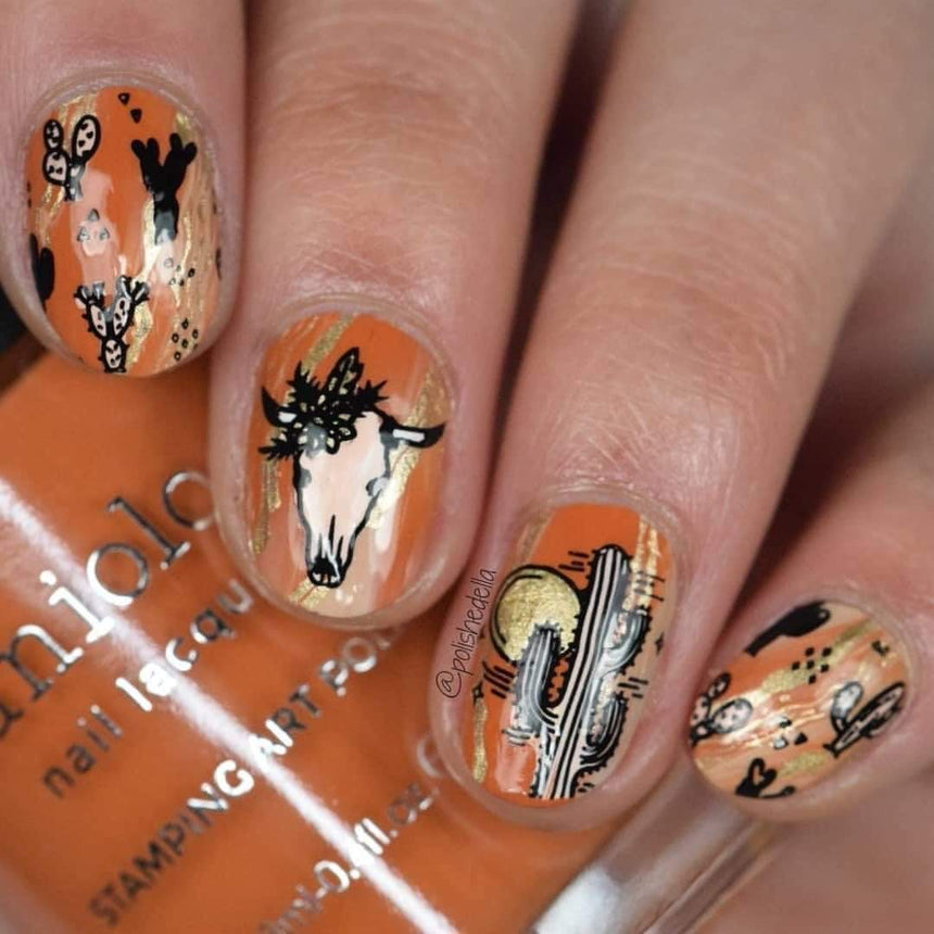 Indio (B332) - Burnt Orange Stamping Polish