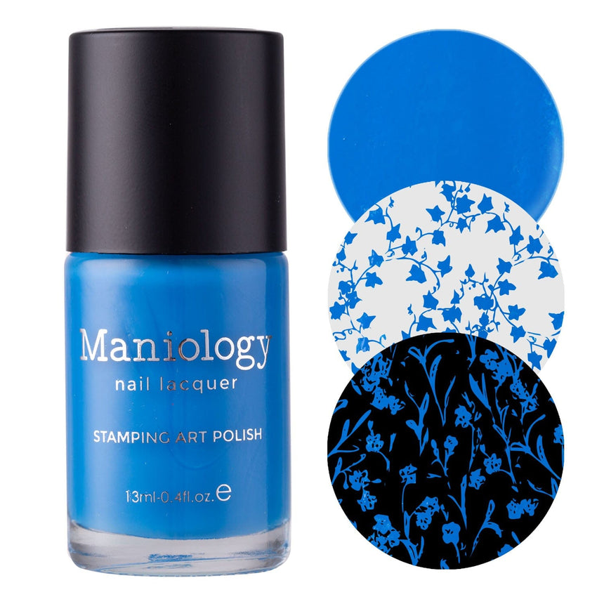 Alice (B468) - Cream Blue Stamping Polish