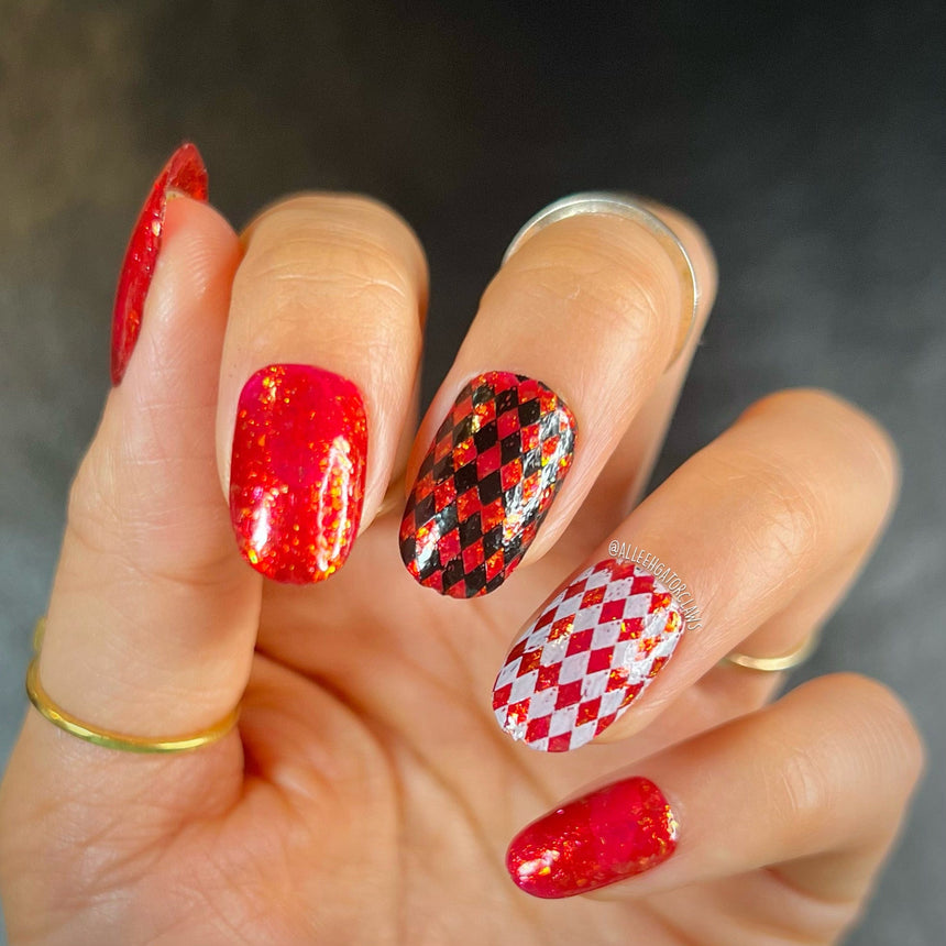 Queen of Hearts (P146) - Red Sheer Nail Polish