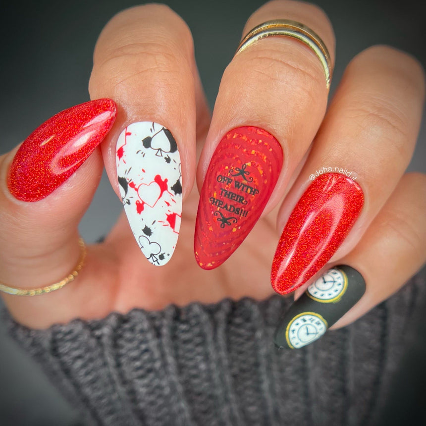 Queen of Hearts (P146) - Red Sheer Nail Polish