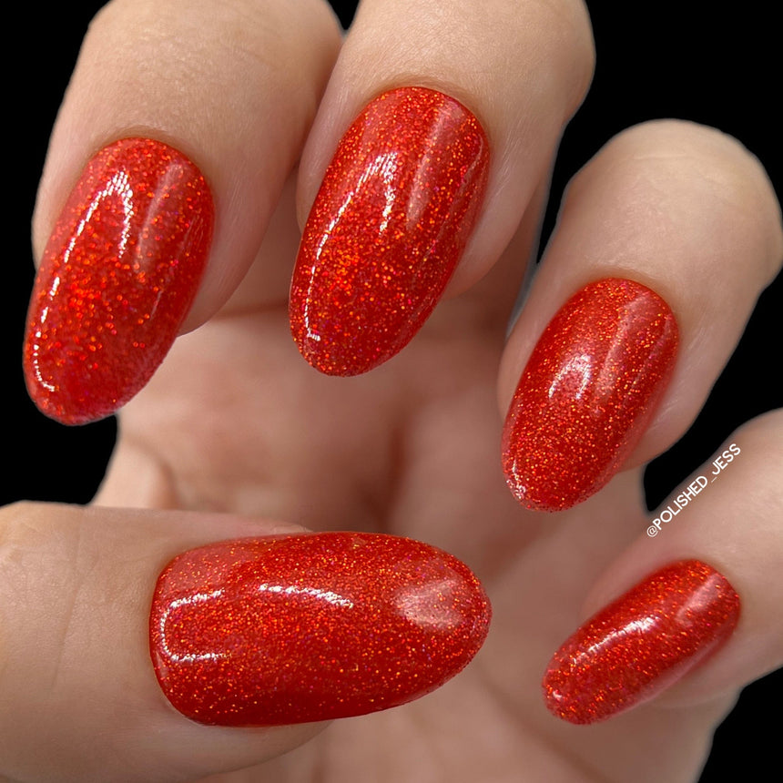 Queen of Hearts (P146) - Red Sheer Nail Polish