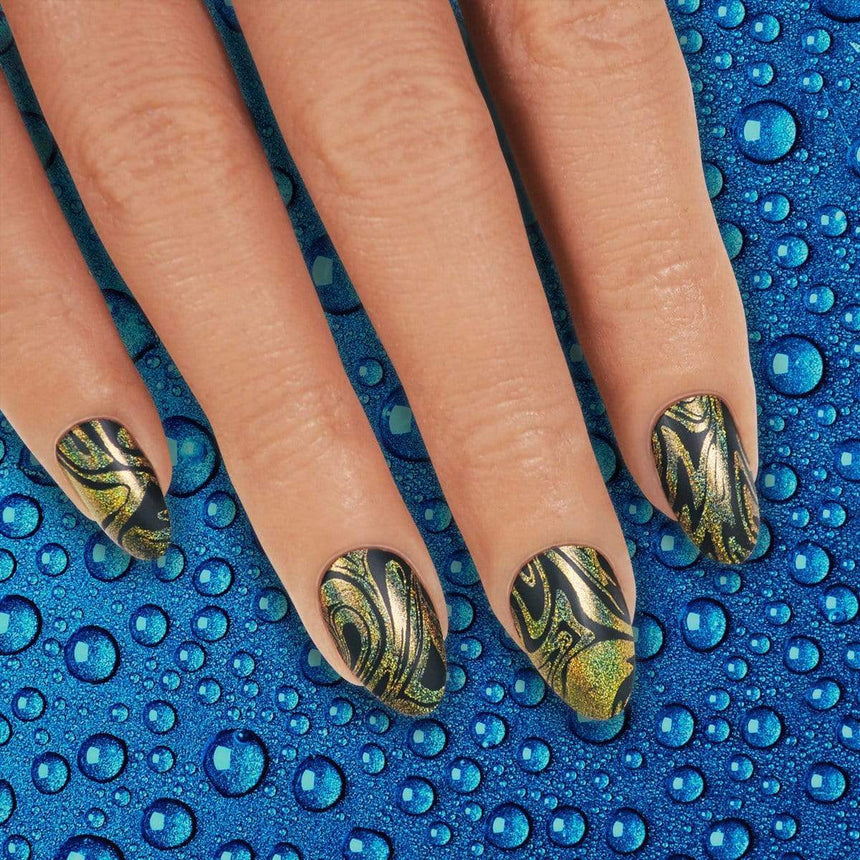 Liquid Sunshine (B335) - Bright Yellow Holographic Stamping Polish