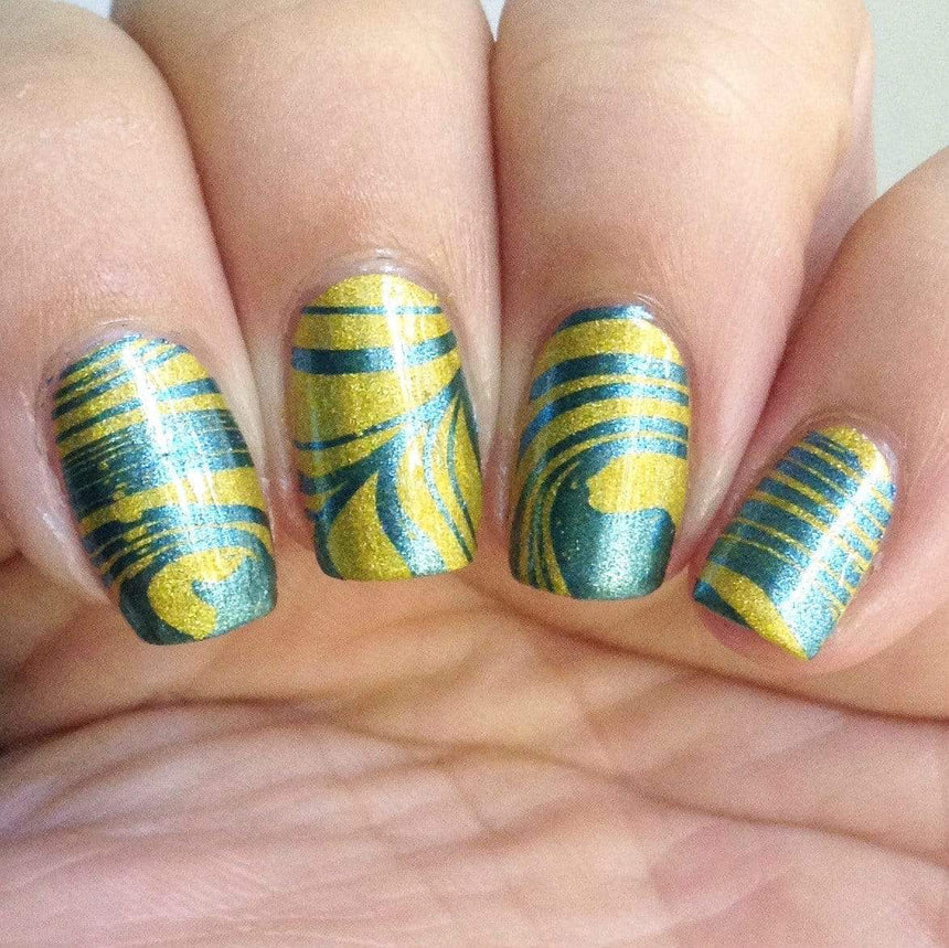 Liquid Sunshine (B335) - Bright Yellow Holographic Stamping Polish