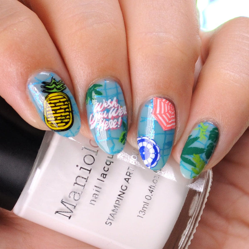 Pool Party: Lap Life (MXM079) - Nail Stamping Plate