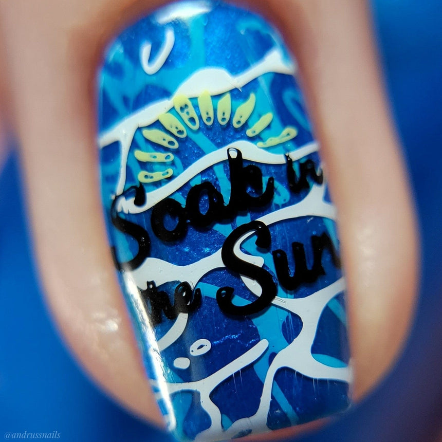 Pool Party: Swim Club (MXM080) - Nail Stamping Plate