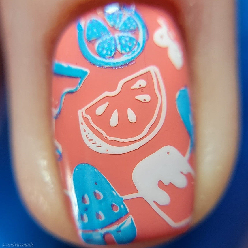 Pool Party: Swim Club (MXM080) - Nail Stamping Plate