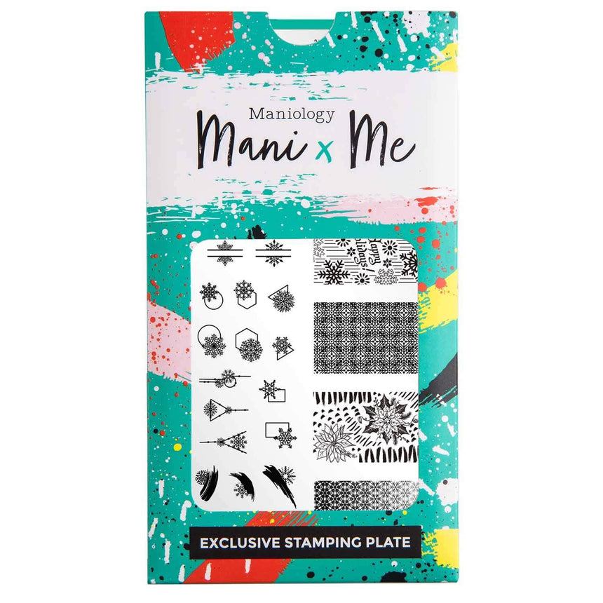 Snow Day: Crystal Grid (MXM044) - Nail Stamping Plate