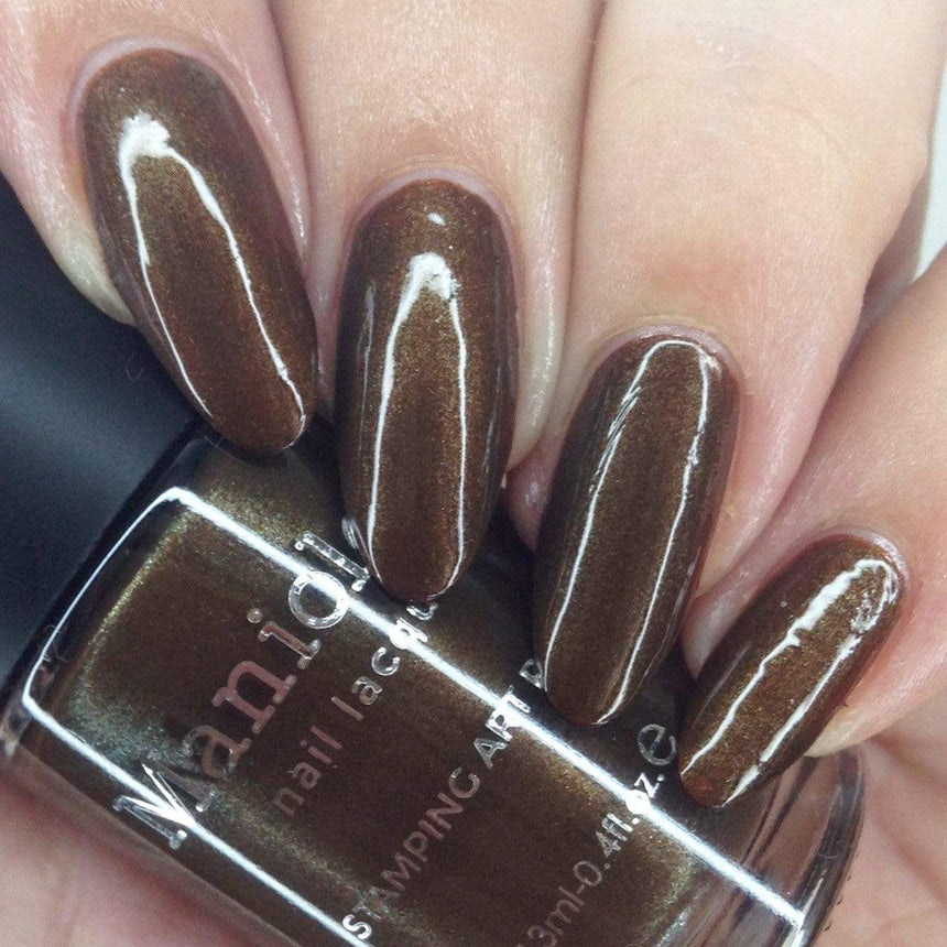 Chestnut ( B406 ) - Duochrome Green Brown Stamping Polish