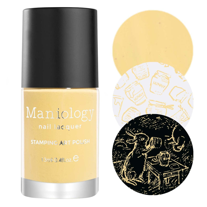 Winnie (B448) - Cream Yellow Stamping Polish
