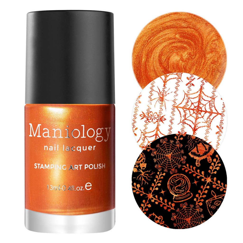 Doom (B405) - Metallic Orange Stamping Polish – Maniology