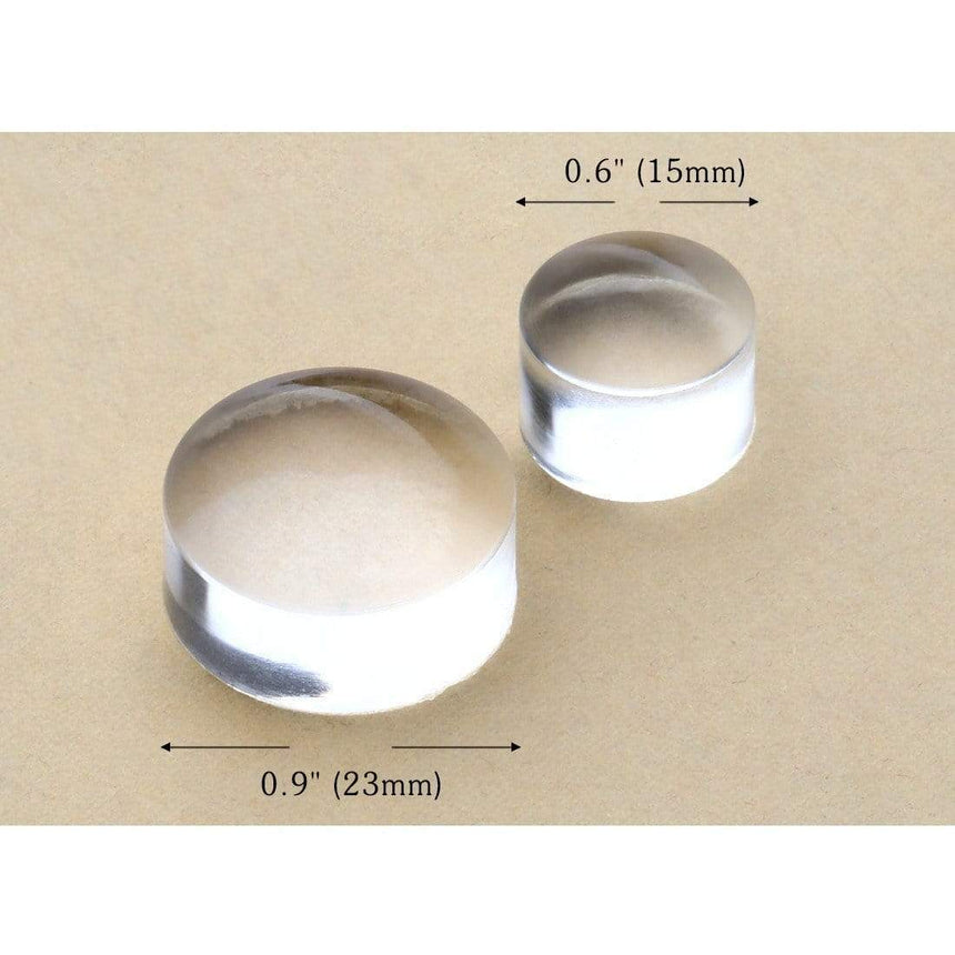 A Mini Dual Ended Clear Silicone Replacement Heads that gives you gives you: (1) 0.9mm and(1) 0.6mm.