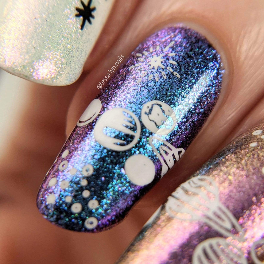 Moonbeams: 3-Piece Iridescent Shimmer Stamping Polish Set