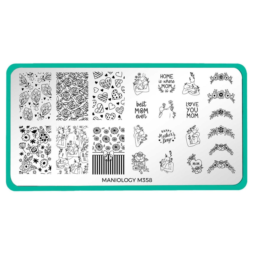 Mothers' Day (M358) - Nail Stamping Plate