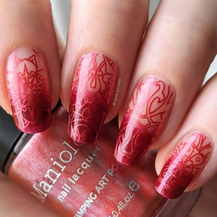 Mystic Woods: Earthly Medallions/Nature's Kaleidescope (m133) - Nail Stamping Plate