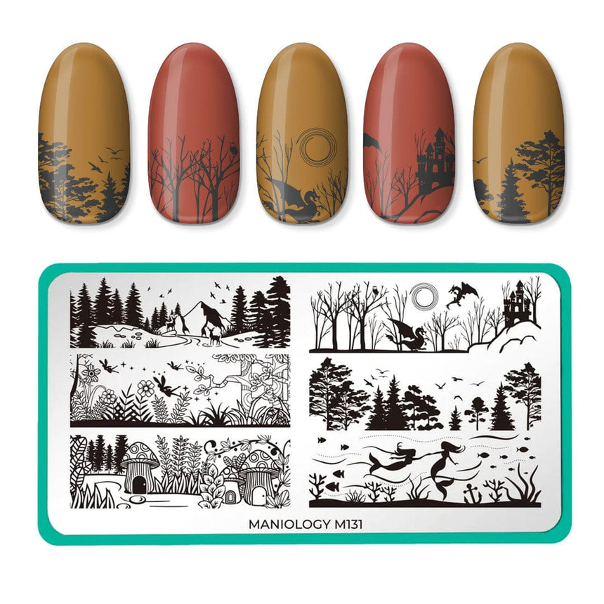 Mystic Woods: Mystical Scenes/Sky + Sea (m131) - Nail Stamping Plate