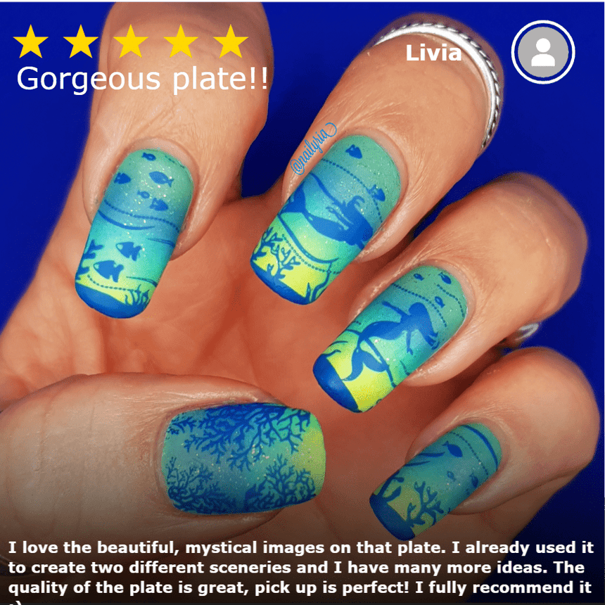 Mystic Woods: Mystical Scenes/Sky + Sea (m131) - Nail Stamping Plate