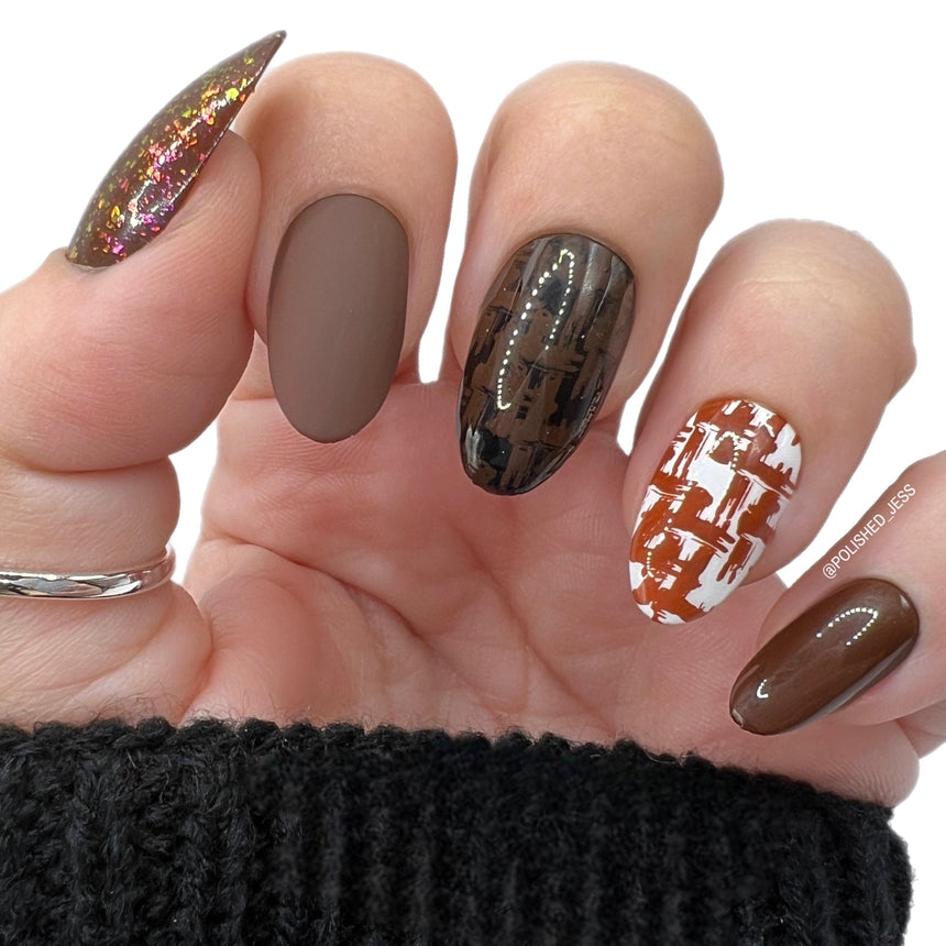 Mythos: 6-Piece Earthy Cream Stamping Art Polish Set