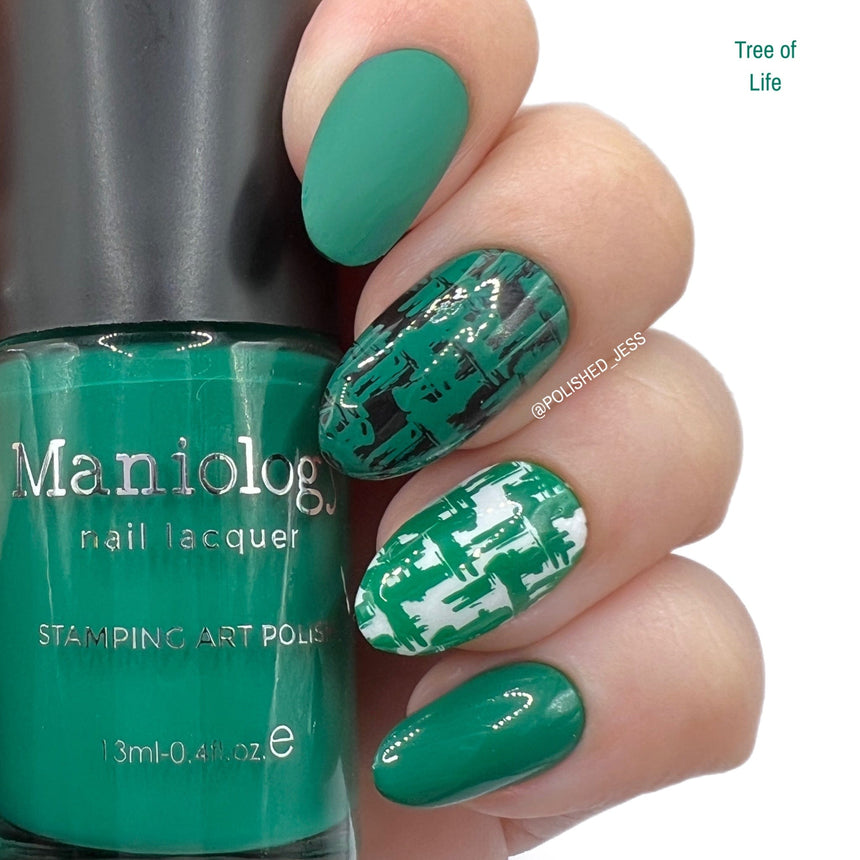 Mythos Collection: Tree of Life (B197) Dark Forest Green Stamping Polish