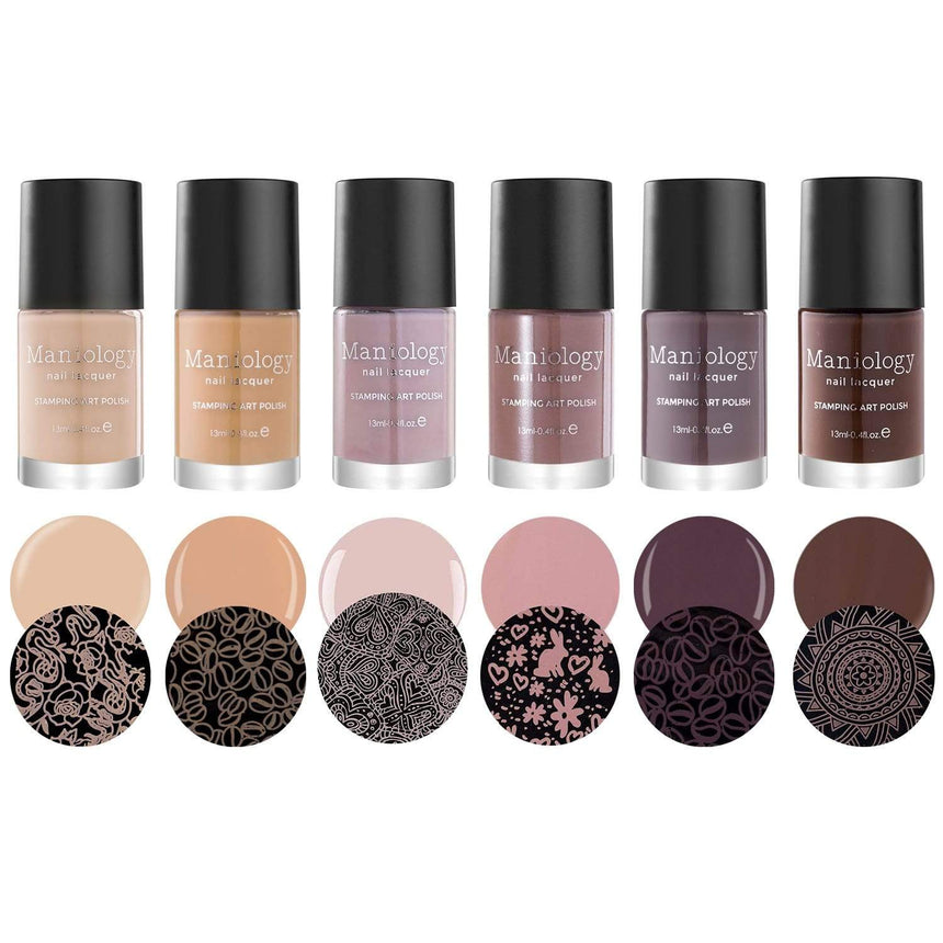 Naturel: 6-Piece Neutral Stamping Polish Set