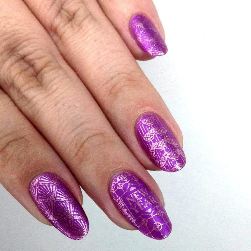 New Year: Art Deco (m260) - Nail Stamping Plate
