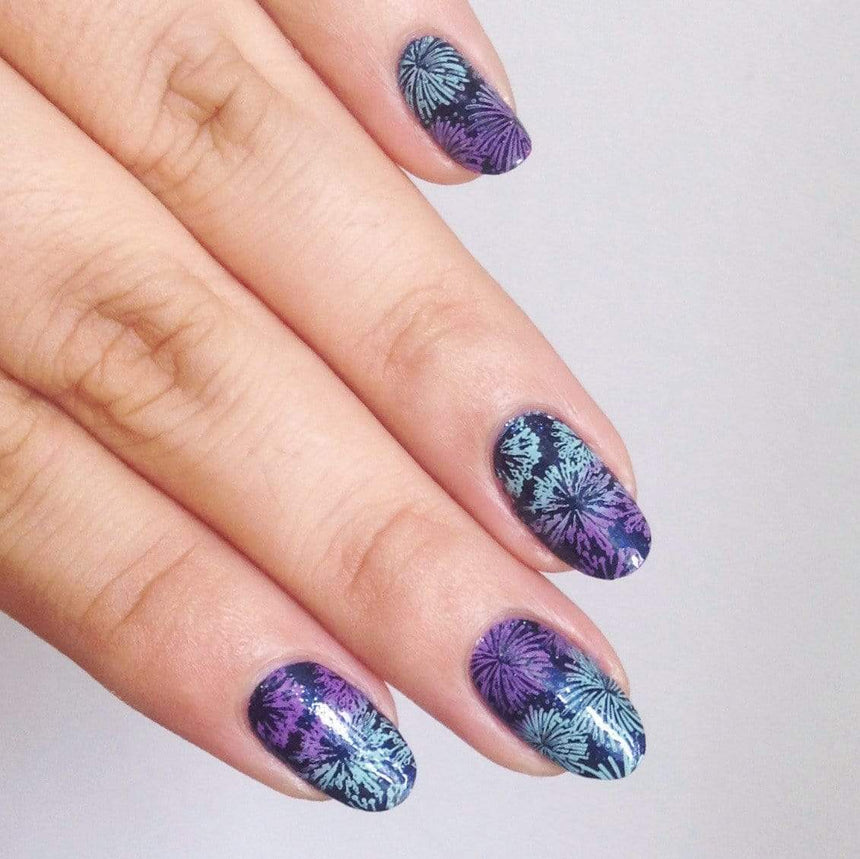 New Year Cheer (m079) - Nail Stamping Plate