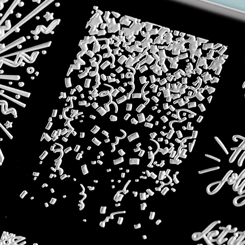New Year Cheer (m079) - Nail Stamping Plate