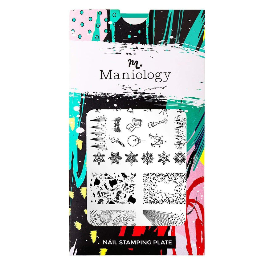 New Year Cheer (m079) - Nail Stamping Plate