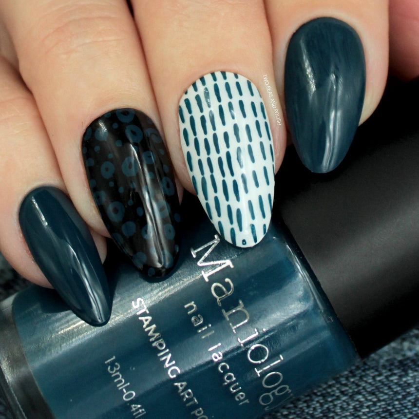 Night Forest: Dusk (B300) Dark Blue Stamping Polish