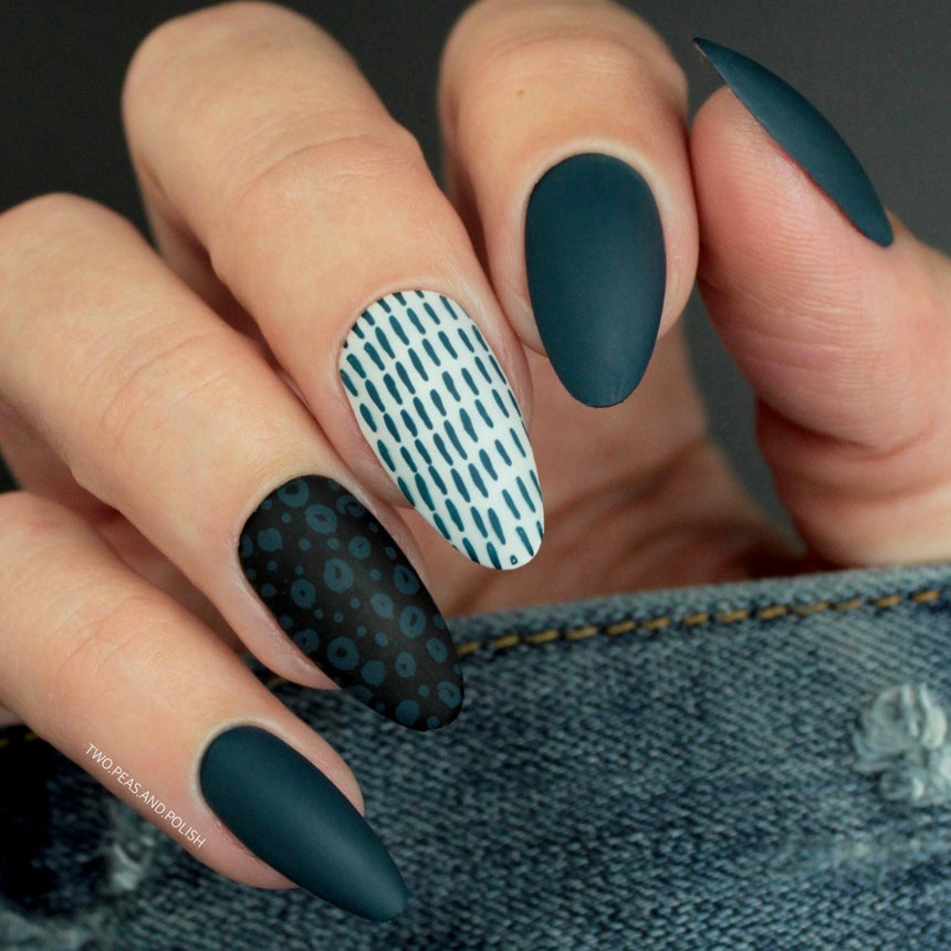 Night Forest: Dusk (B300) Dark Blue Stamping Polish