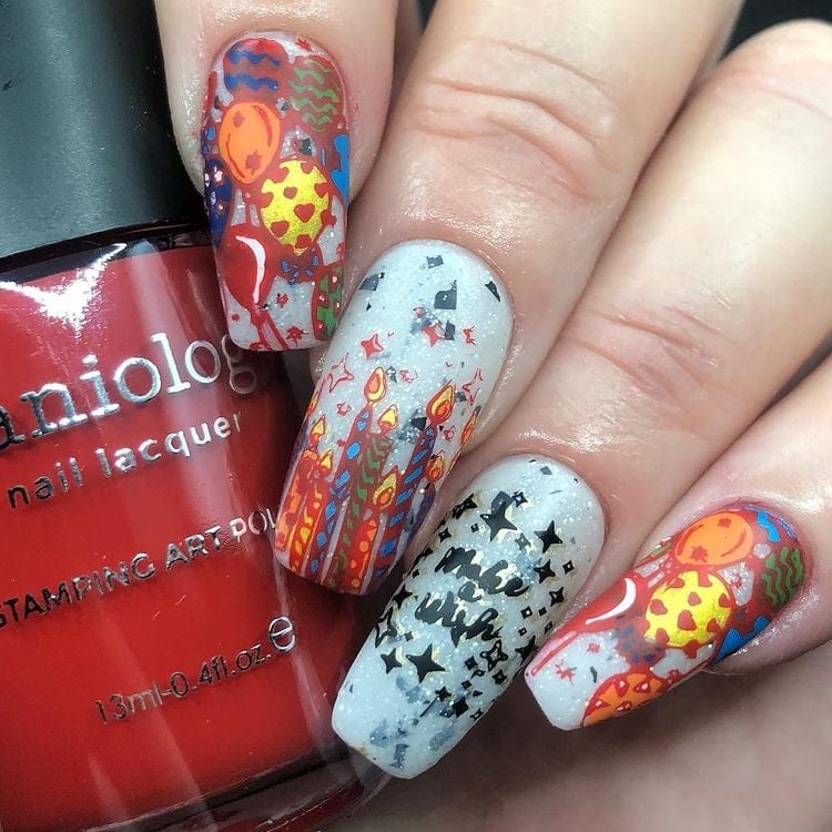 Occasions: Birthday Behavior (m116) - Nail Stamping Plate