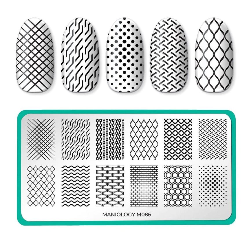 Patterns: Chain Reaction (m086) - Nail Stamping Plate