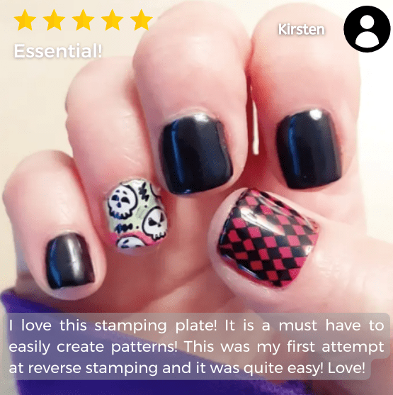 Patterns: Walk the Line (m085) - Nail Stamping Plate