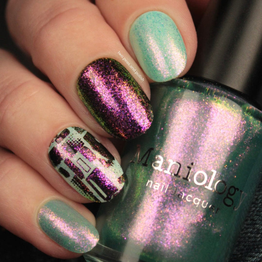 Pau Hana: Blue Hawaii (P133) - Sheer Teal Flakie Nail Polish