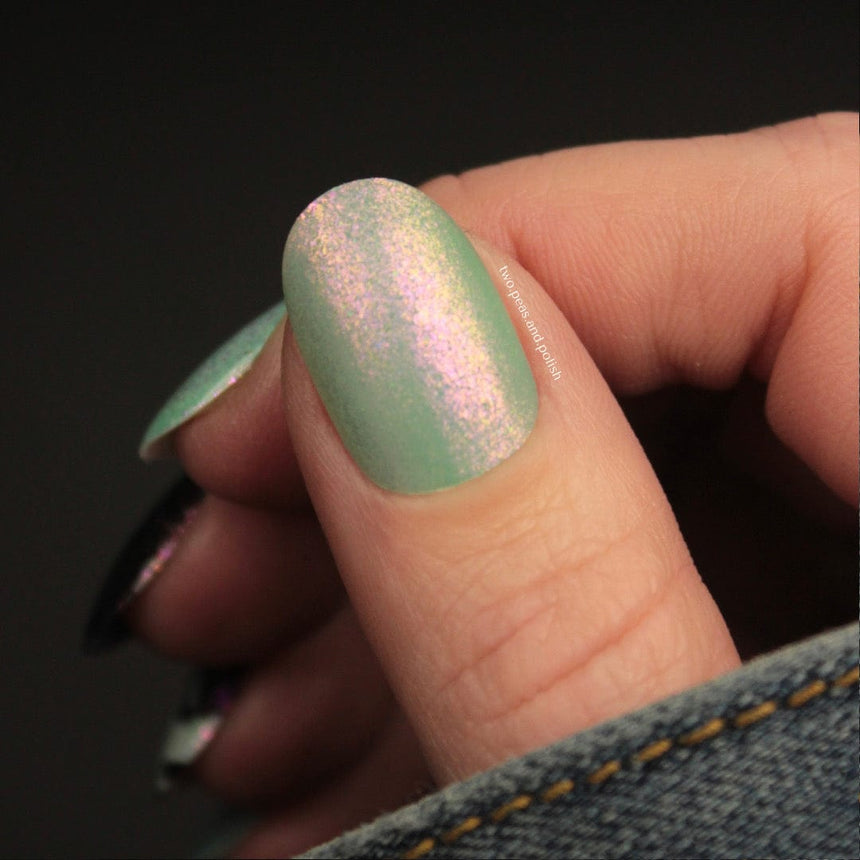 Pau Hana: Blue Hawaii (P133) - Sheer Teal Flakie Nail Polish