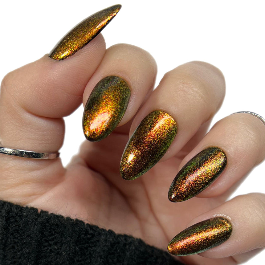 Pau Hana: Fuzzy Navel (P132) - Sheer Pink Flakie Nail Polish