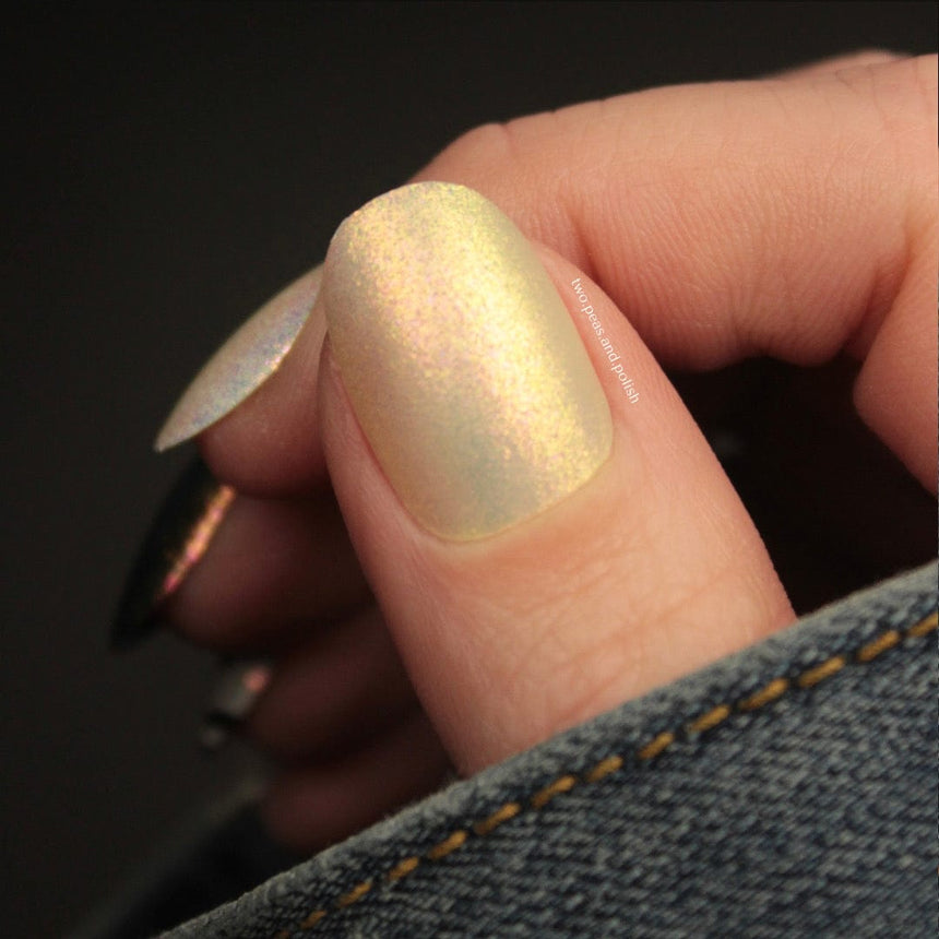 Pau Hana: Pina Colada (P131) - Sheer White Flakie Nail Polish