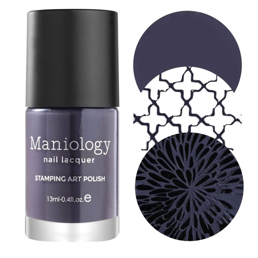A Dark Purple Stamping Polish from the Perennials collection Delirium by Maniology (B233).