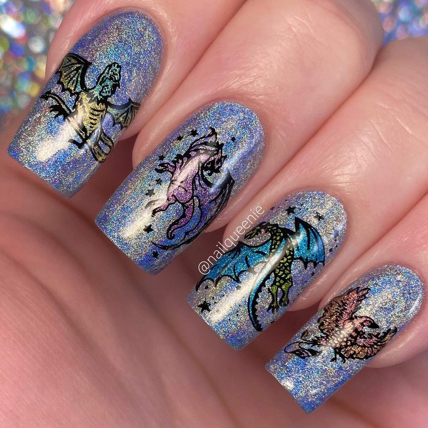 Perfect Trio: 3-Piece Frozen Lake Nail Stamping Polish Set