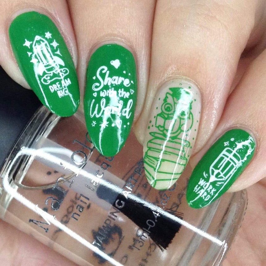 Perfect Trio: 3-Piece Lucky Clover Nail Stamping Polish Set