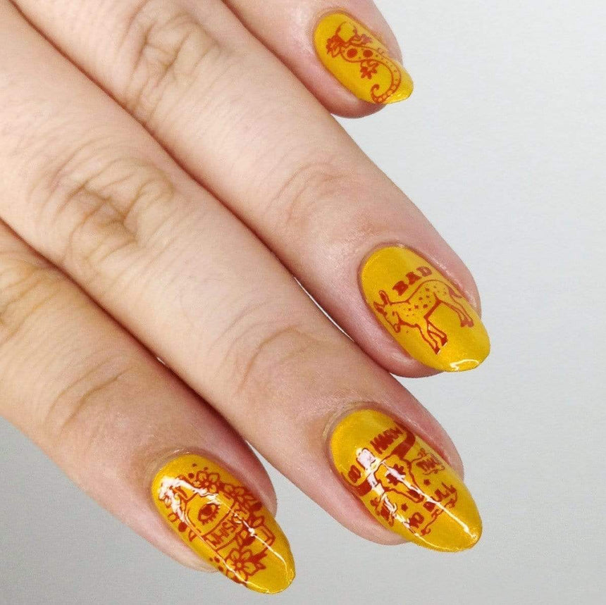 Perfect Trio: 3-Piece Morocco Sunset Nail Stamping Polish Set