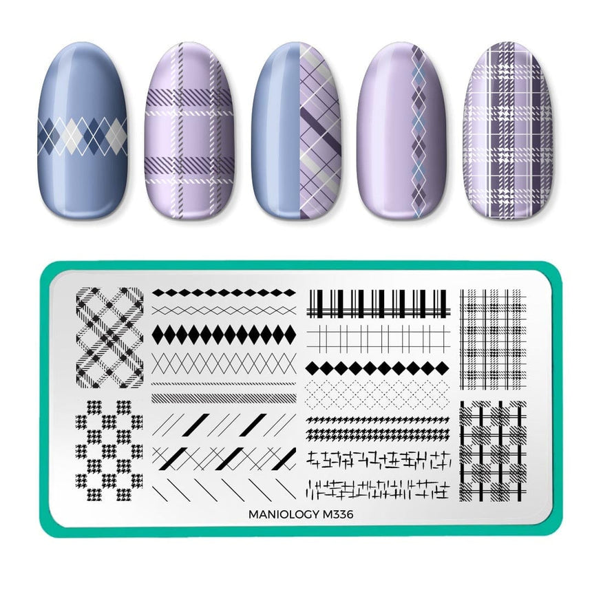 Plaid Season (M336) - Nail Stamping Plate