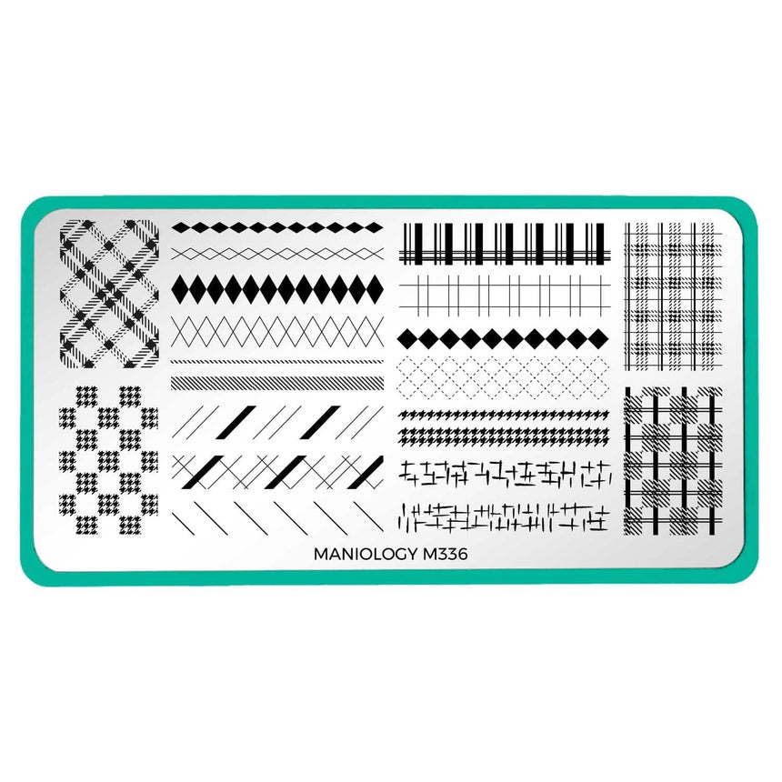 Plaid Season (M336) - Nail Stamping Plate